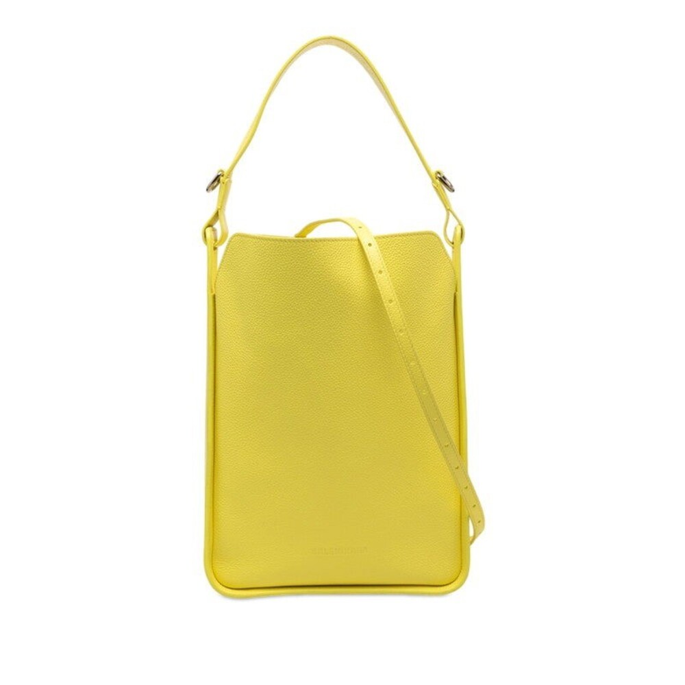 Balenciaga North South Tote Leather Shoulder Bag Yellow